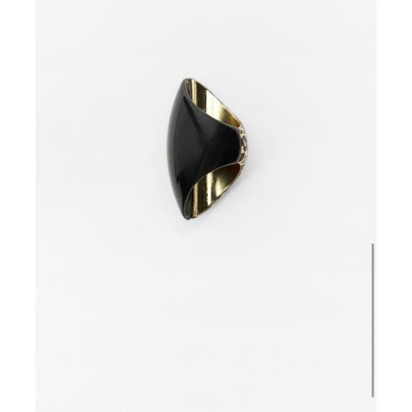 Nwt- Zara ANIMAL PRINT OVAL MAXI RING-S - Picture 3 of 6